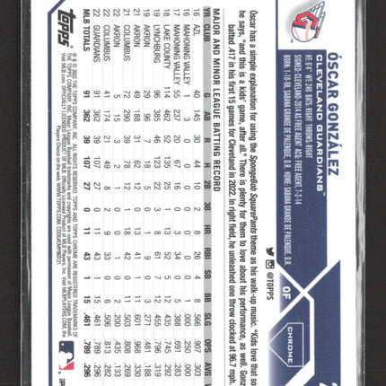 2023 Topps Chrome Oscar Gonzalez #207 Red RC