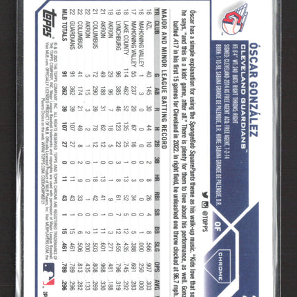 2023 Topps Chrome Oscar Gonzalez #207 RC