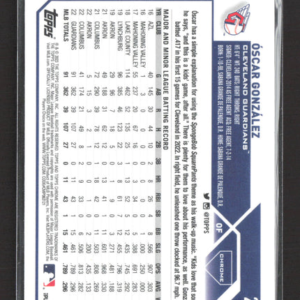 2023 Topps Chrome Oscar Gonzalez #207 RC