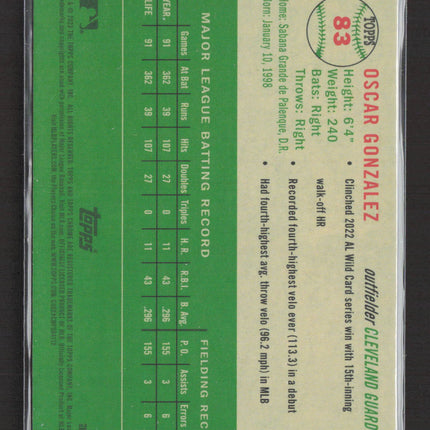 2023 Topps Chrome 1952 Topps Oscar Gonzalez #83 RC