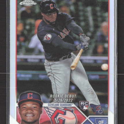 2023 Topps Chrome Update Oscar Gonzalez #USC47 RC refractor