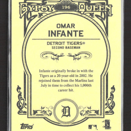 2013 Topps Gypsy Queen Omar Infante #196 Blue 499/499