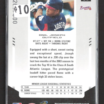 2004 Leaf Certified Materials New Generation Onil Joseph #246 auto /500