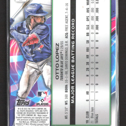 2022 Topps Chrome Cosmic Otto Lopez #26 RC