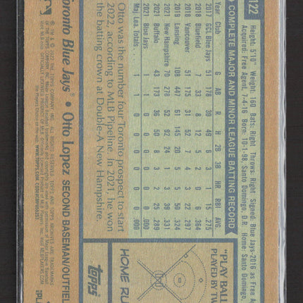 2022 Topps Archives Otto Lopez #122 RC