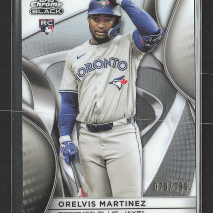 2025 Topps Chrome Black Orelvis Martinez #88 Refractor RC 076/199