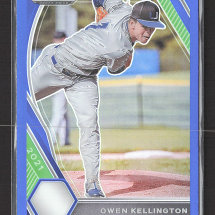 2021 Panini Prizm Draft Picks Owen Kellington #PDP102 Blue