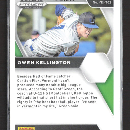 2021 Panini Prizm Draft Picks Owen Kellington #PDP102 Blue