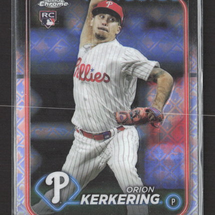 2024 Topps Chrome Orion Kerkering #180 Logofractor RC