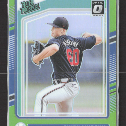 2024 Panini Donruss Optic Prizm Owen Murphy #190 Lime Green 149/149