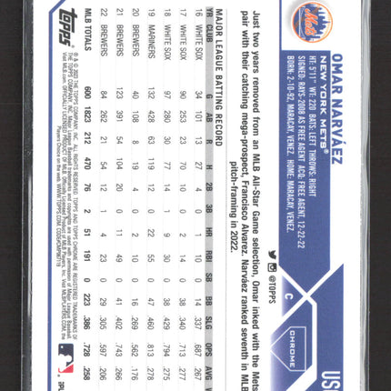 2023 Topps Chrome Update Series Omar Narváez #USC69 Prism Refractor