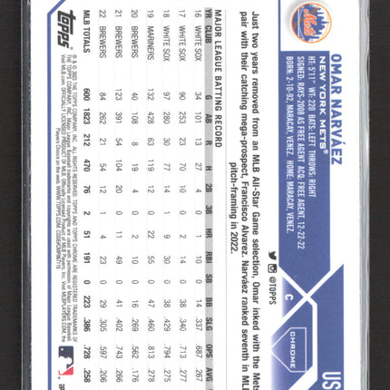 2023 Topps Chrome Update Omar Narváez #USC69 prism
