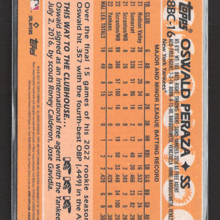 2023 Topps Chrome 35th Anniversary Oswald Peraza #88BC-16 RC