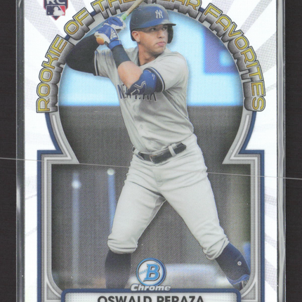 2023 Bowman Chrome Rookie of the Year Favorites Oswald Peraza #ROYF-13 RC