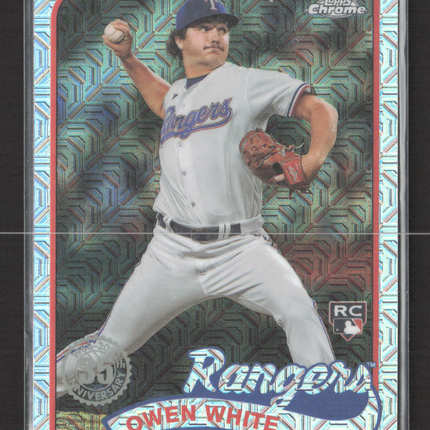 2024 Topps Chrome Silver Mojo Refractor Owen White #T89C-13 RC