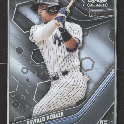 2023 Topps Chrome Black Oswald Peraza #40 163/1190 RC