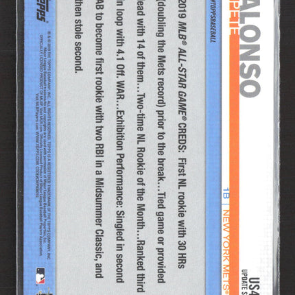 2019 Topps Update Series Pete Alonso #US47 RC