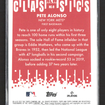 2022 Topps Chrome New Classics Pete Alonso #NC-8