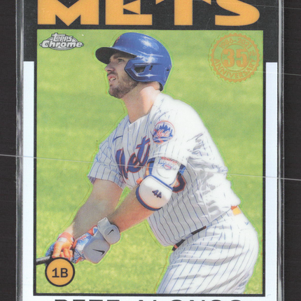 2021 Topps Chrome 1986 Topps Baseball Pete Alonso #86BC-10