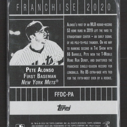 2020 Bowman's Best Franchise 2020 Pete Alonso #FFDC-PA