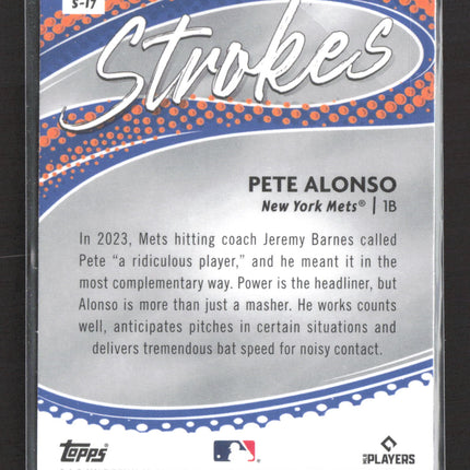 2024 Topps Chrome Strokes Pete Alonso #S-17