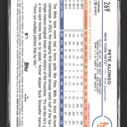 2024 Topps Chrome Pete Alonso #269
