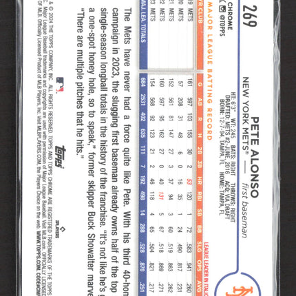 2024 Topps Chrome Pete Alonso #269