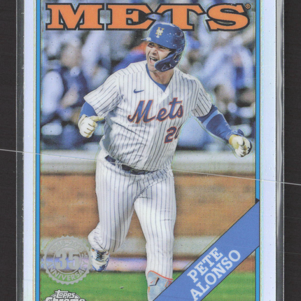 2023 Topps Chrome 1988 Topps Baseball Pete Alonso #88BC-6