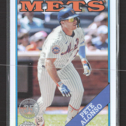 2023 Topps Chrome 1988 Topps Baseball Pete Alonso #88CU-4 Silver Refractor