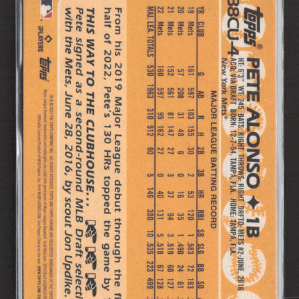 2023 Topps Chrome 1988 Topps Baseball Pete Alonso #88CU-4 Silver Refractor