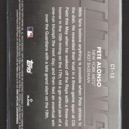 2023 Topps Chrome Titans Pete Alonso #CT-13