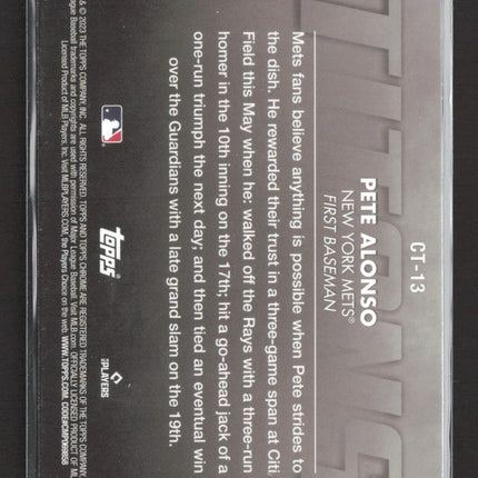2023 Topps Chrome Titans Pete Alonso #CT-13