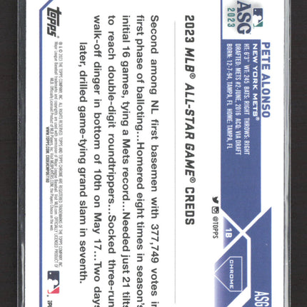 2023 Topps Chrome All-Star Game Pete Alonso #ASGC-40