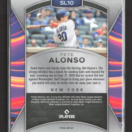 2021 Panini Prizm Sluggers Pete Alonso #SL10