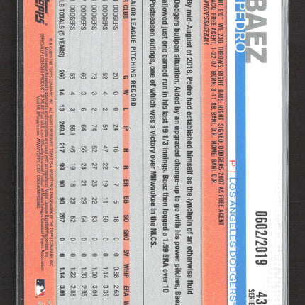 2019 Topps Series 2 Pedro Baez #433 Gold /2019