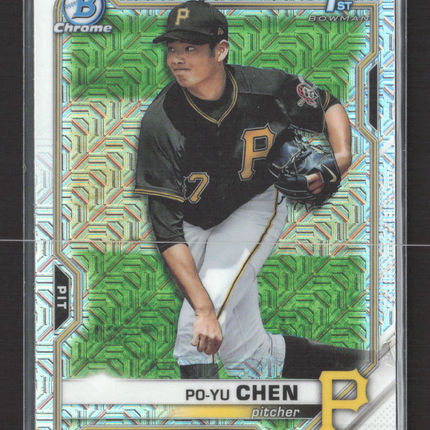 2021 Topps Bowman Chrome Po-Yu Chen #BCP-223 Mojo Refractor