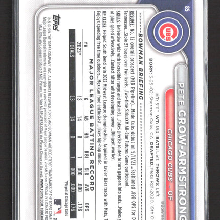 2024 Topps Bowman Pete Crow-Armstrong #85