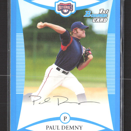 2008 Bowman Draft Picks & Prospects Paul Demny #BDPP38 Blue 1st Bowman