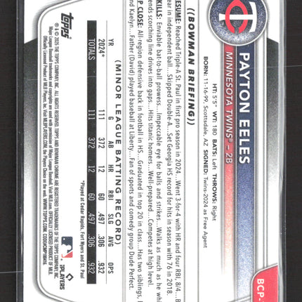 2024 Bowman Chrome Payton Eeles #BCP-78 Sapphire