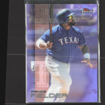 2016 Topps Finest Prince Fielder #96 Purple Refractor /250