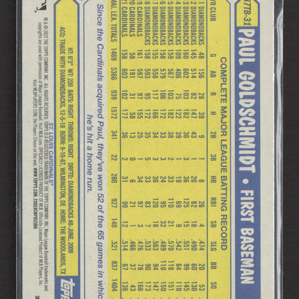 2022 Topps 1987 Topps Baseball Paul Goldschmidt #87TB-31
