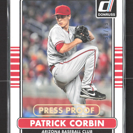 2015 Panini Donruss Patrick Corbin #48 Press Proof 98/99