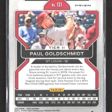 2022 Panini Prizm Paul Goldschmidt #131 Blue