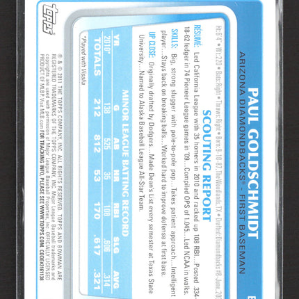2011 Bowman Paul Goldschmidt #BP99