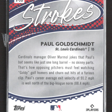2024 Topps Chrome Strokes Paul Goldschmidt #S-20