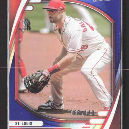2022 Panini Absolute Baseball Paul Goldschmidt #39 Blue 085/149