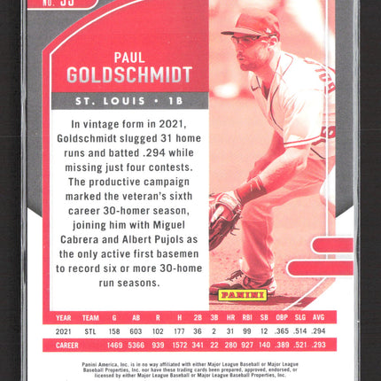 2022 Panini Absolute Baseball Paul Goldschmidt #39 Blue 085/149