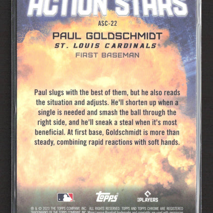 2023 Topps Chrome Action Stars Paul Goldschmidt #ASC-22