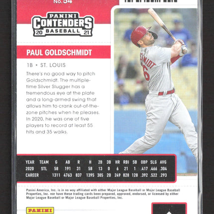 2021 Panini Contenders Baseball Paul Goldschmidt #54
