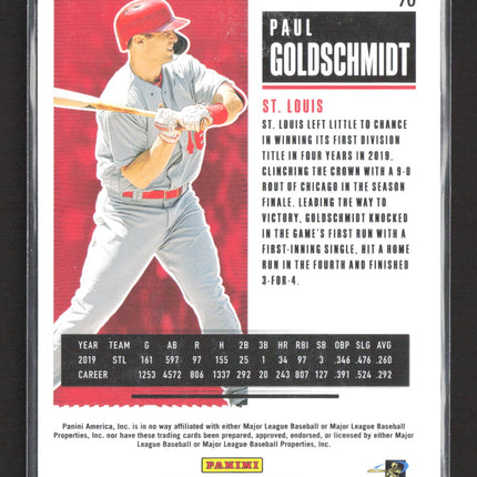 2020 Panini Contenders Baseball Paul Goldschmidt #70 Season Ticket